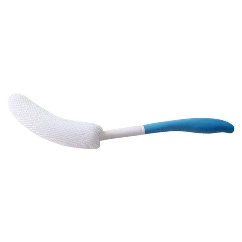 Long-handled sponge bath mesh bag, shower brush, back scrubber, two-in-one, no need to ask others for help, a back scrubber!